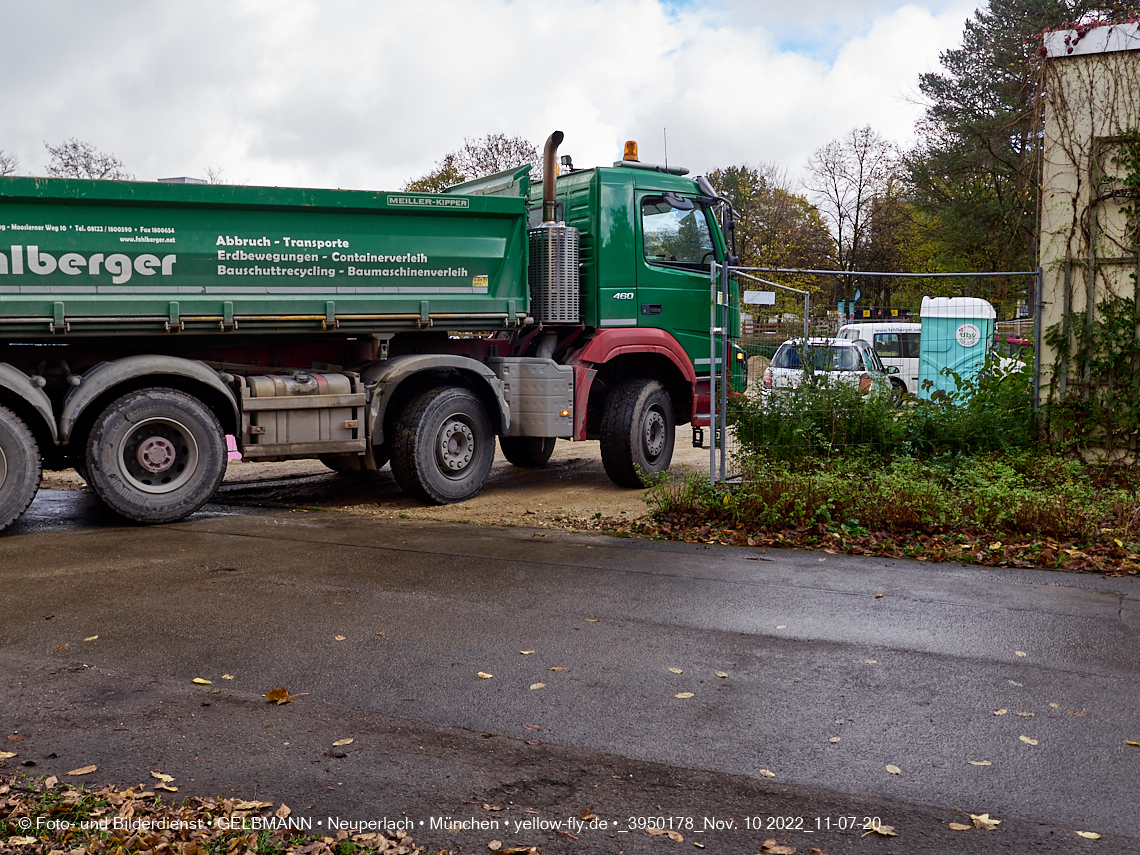 10.11.2022 - Baustelle an der Quiddestraße Haus für Kinder in Neuperlach